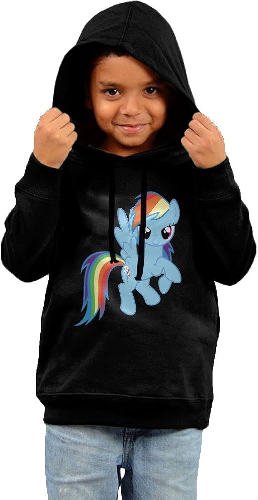 Rainbow Dash My Little Pony Comfortable Soft Cotton Hooded Sweatshirts For Toddler Kids