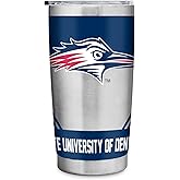 Rico Industries NCAA MSU Denver Roadrunners Standard 20oz Stainless Steel Tumbler with Lid - Great For Coffee, Tea, Water or Cocktails