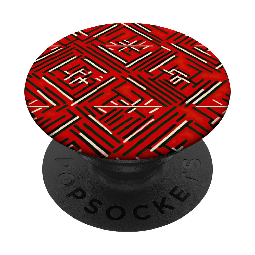 Colorful African Mud Print Style PopSockets Swappable PopGrip