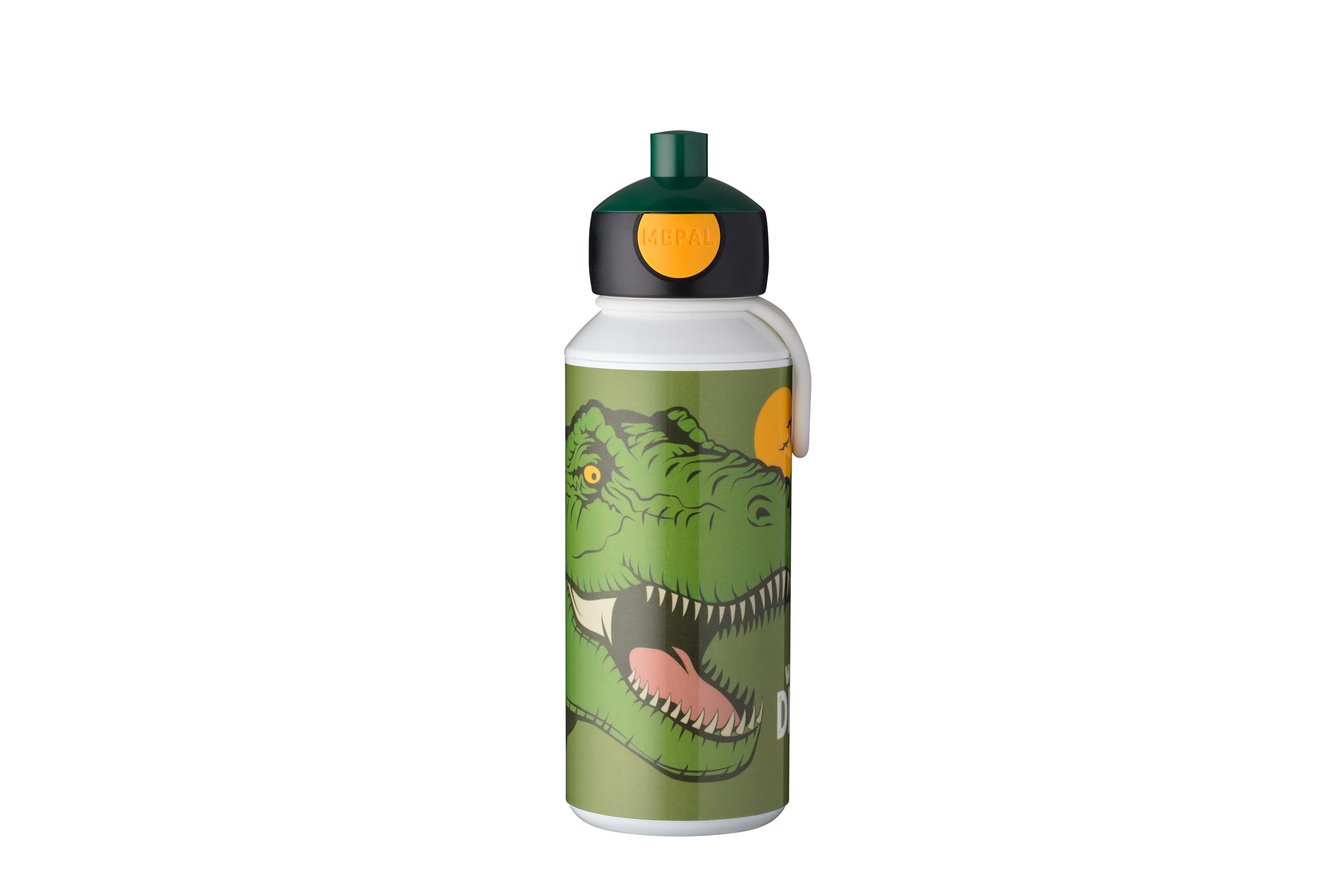 Mepal - Drinking Bottle Pop-up Campus - Drinking Bottle - Leak Proof Drink Bottle For School - BPA-free & Dishwasher Safe - 400 ml - Dino