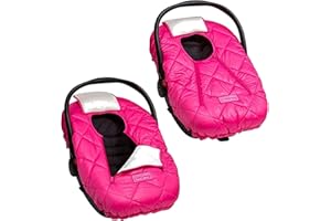 Cozy Cover Premium Infant Car Seat Cover (Pink) With Polar Fleece - The Industry Leading Infant Carrier Cover Trusted By Over 6 Million Moms For Keeping Your Baby Warm