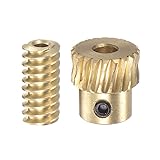 HARFINGTON Worm Gear Set Brass 0.5 Modulus 20T 20:1