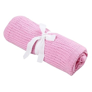 cot bed cellular blanket