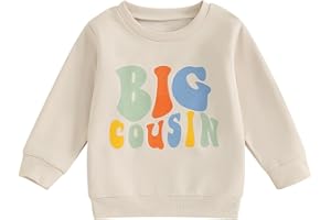 MEIHUIDA Cousin Crew Shirts Matching Outfits for Toddler Baby Girl Boy Long Sleeve Romper Sweatshirt