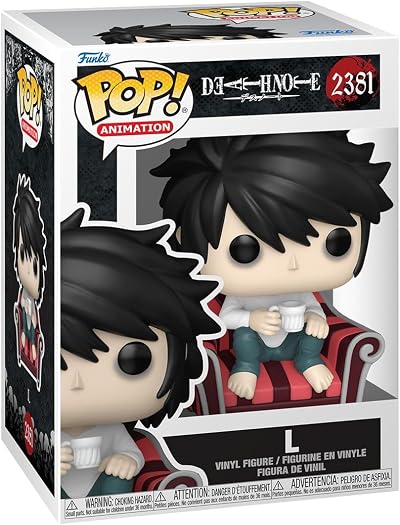 Funko POP! Animation Death Note L Vinyl Figure 4.4 in Collectible