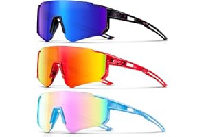 DioKiw 3PACK Kids Sunglasses Polarized Youth Baseball Sunglasses Boys Girls Softball Cycling UV400 Protection Goggles-627