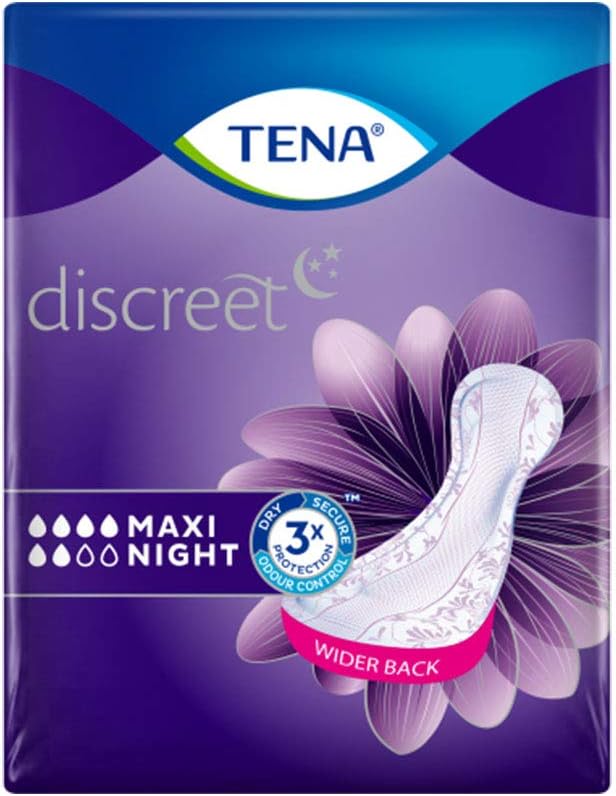 Tena Lady Maxi Night 6'S, 6 Count (Pack of 3)