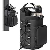 Xan Concept Magnetic Gym Bag for Men and Women,Water Bottle Bag with Phone Pockets & Shoulder Strap,Powerful Magnet Gym Pouch,Magnetic Bag for Sports,Work(Black)
