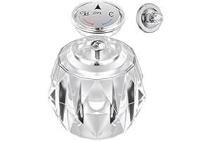 KOOTESDAY RP2391 Shower Handle Replacement for Delta – Clear Acrylic Knob with Offset Hole – Compatible with RP212 Ball Assembly – Easy-to-Install Shower & Tub Handle Kit