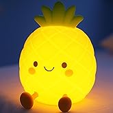 Tarinks Pineapple Night Light for Kids, Nursery Night Light, Bedside Touch Lamp, Cute Silicone Nightlight for Baby Toddler, 3 Level Dimmable,Christmas Gifts for Baby,Adults,Toddler Girl Room Decor