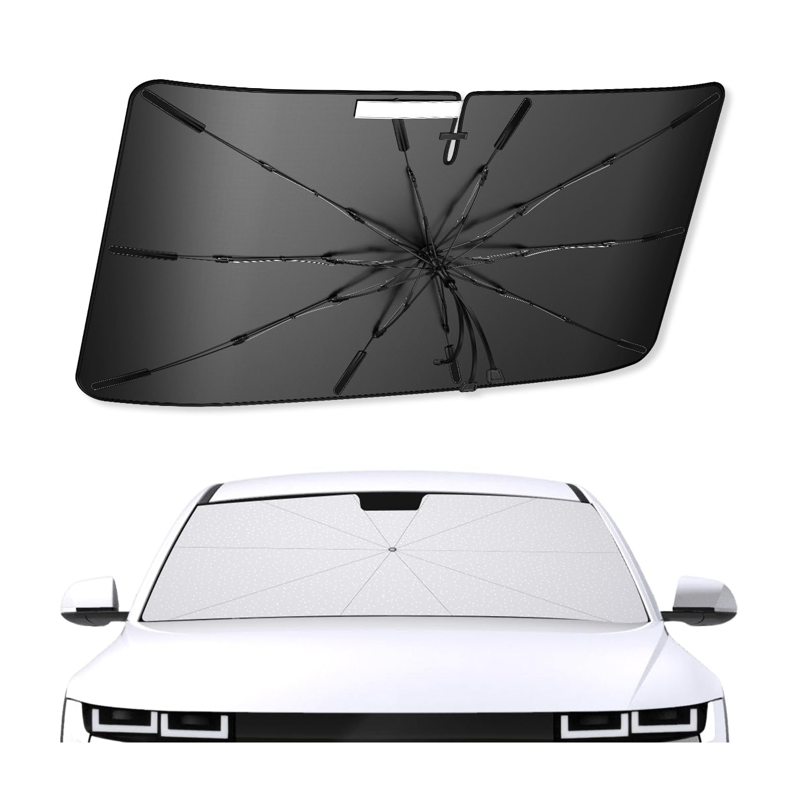 Photo 1 of SXCY for 2022-2024 2025 Hyundai Ioniq 5 Windshield Umbrella Sunshade [Easier Foldable] 2023 2024 2025 Ioniq 5 Accessories Sunshade Umbrella for 2024 2025 Ioniq 5 Windshield Umbrella Sun Shade