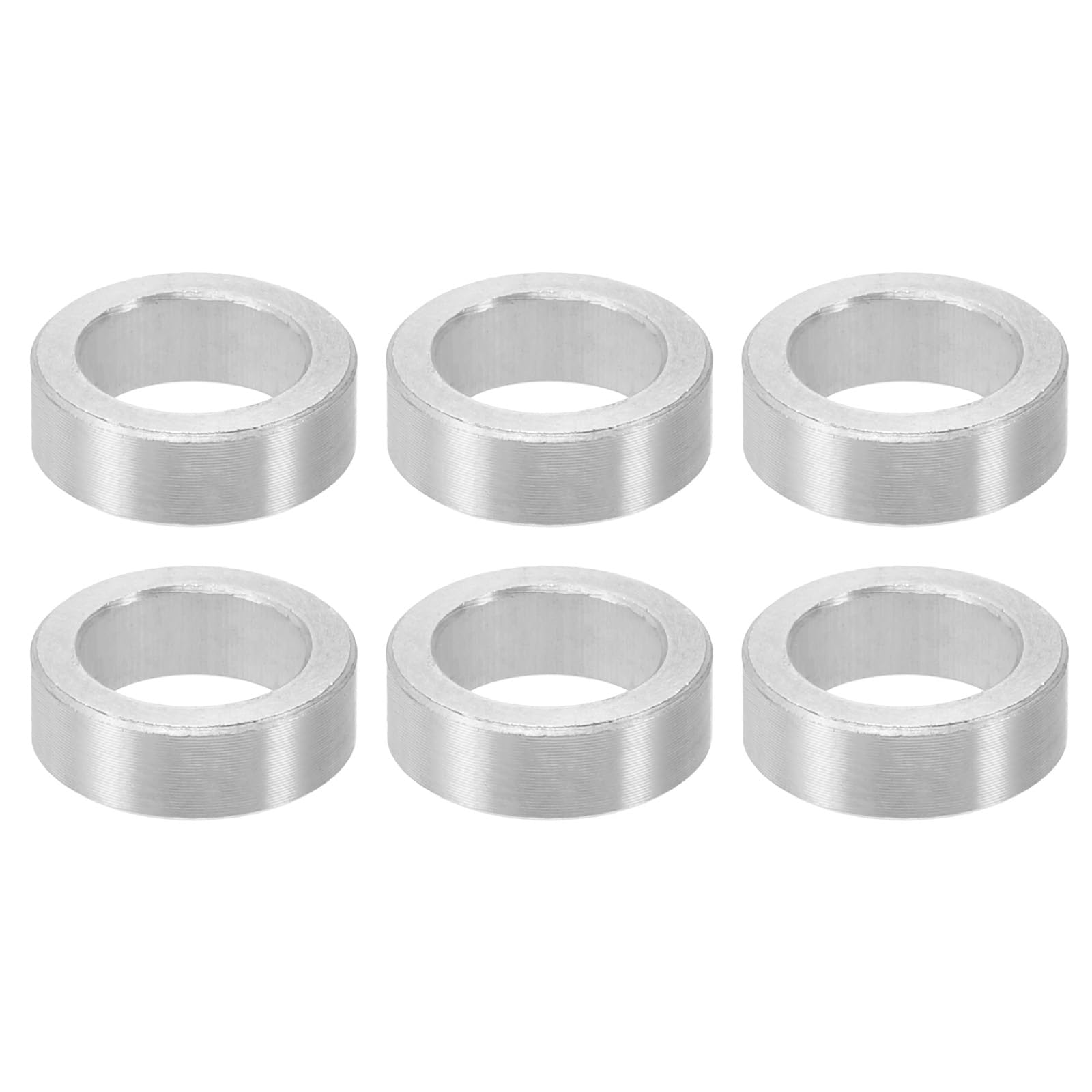 PATIKIL M8 Aluminum Spacers, 6 Pcs Metal Spacers Aluminum 8.2mm ID x 12mm OD x 4mm l Aluminum Spacer Screw Standoff Round for 5/16 or M8 Screw Bolts