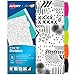 Avery + Amy Tangerine Designer Collection Big Tab Dividers, Black and White Ink-Spiration, 5-Tab Set (11393)