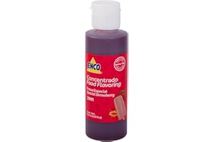 ENCO Flavoring 4.05 fl.oz (120ml) for ice cream, popsicles, aguas frescas, jellies, and more (adds flavor and color) (Special Strawberry)