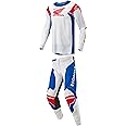 Alpinestars Racer Honda Iconic White/Bright Blue/Bright Red Moto Gear Set - Pant and Jersey Combo