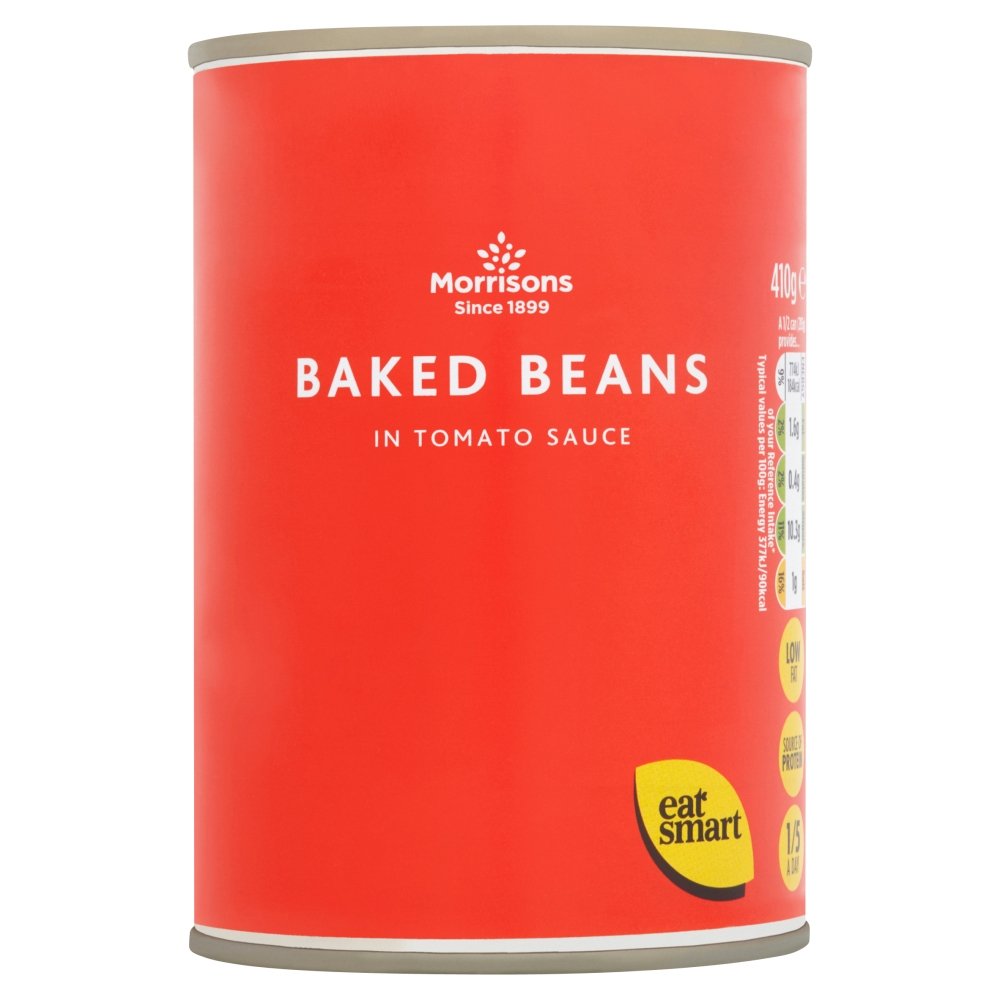 Morrisons Baked Beans in Tomato Sauce, 410g Amazon.co.uk Prime Pantry