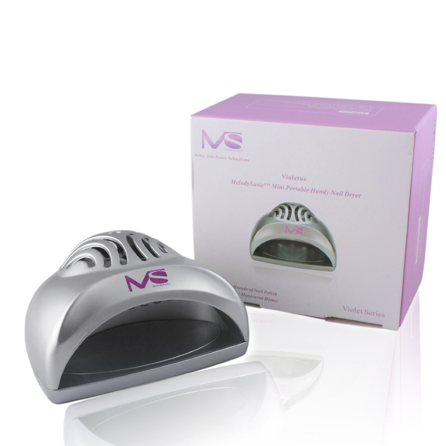 MelodySusie Nail Dryer Portable Mini Fan Nail Lamp Handy and Compact