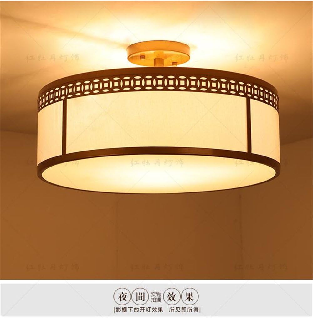 Modern Led Pendant Flush Mount Ceiling Fixtures Light New Chinese Led Ceiling Light Main Lamp Room Round Warm And Simple Modern Hall Club Lighting 450mm Amazon Co Uk Lighting