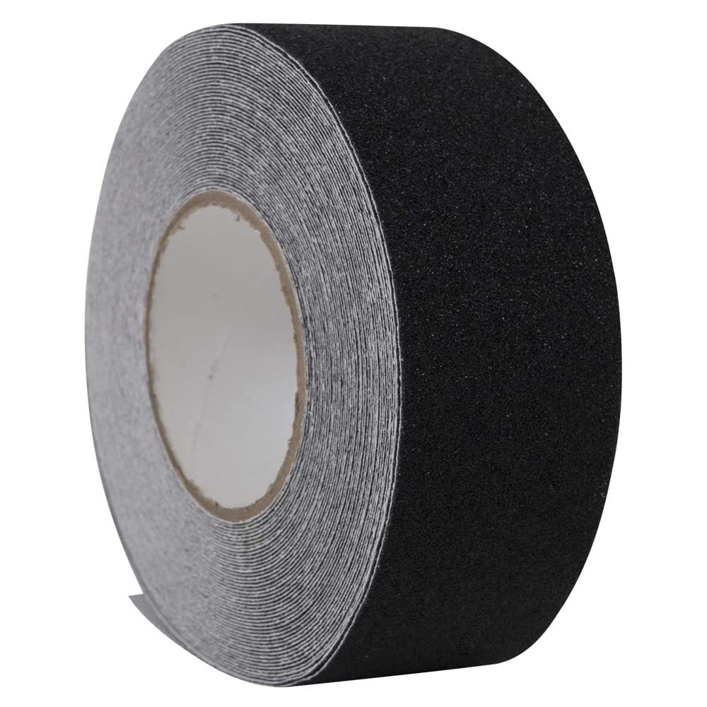 Gebildet 20m x 5cm Anti-slip Adhesive Tape, Non Slip Tape Improving Grip, Strong Adhesive Safety Sticker for Indoor and Outdoor, for Work and Home Safety. 65.6 ft x 2 inch, Black — image 1