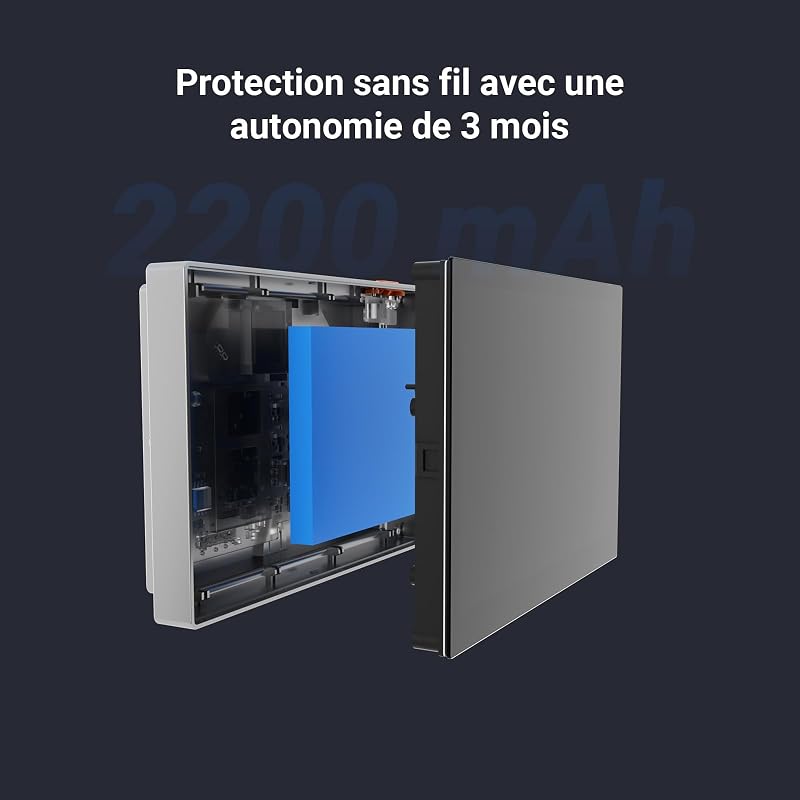 2MP Judas sans Fil avec Ecran Couleur de 4,3 Pouces, CP2 Argent