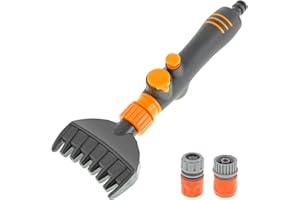 Pool Spa Filter Cartridge Cleaner Tool, Hot Tub Filter Cleaner Brush with 7 Comb Nozzles, Swimming Pool Cartridge Filter Clea