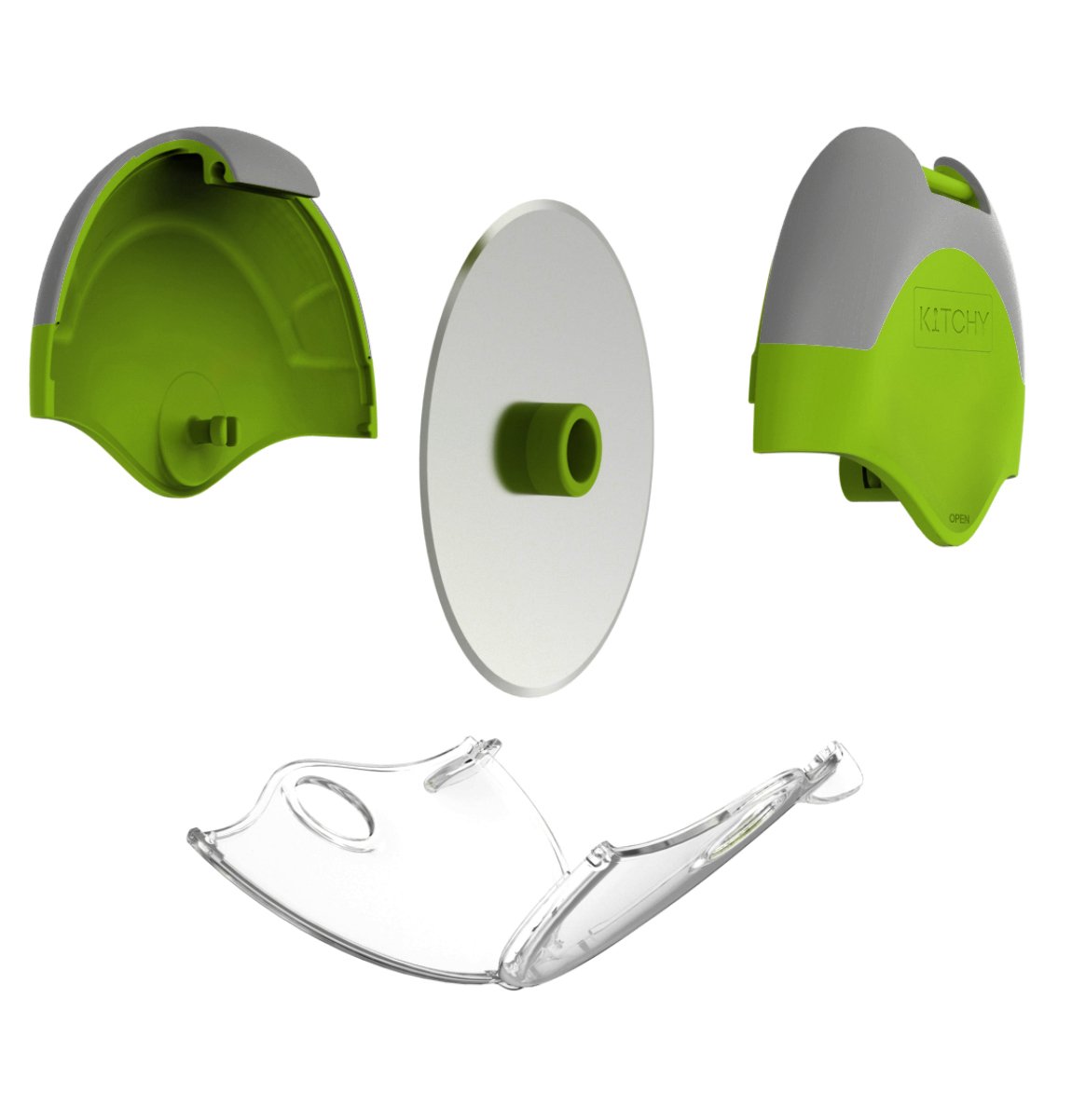 Kitchy Pizza Cutter Wheel with Protective Blade Guard, Super Sharp and