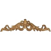 Salvatar Scroll Picture Topper, Antique Aged Gold Metallic Finish | Wide Picture Design, Openwork Acanthus Leaf Scrolls, Ornate Fleur De Lis, Hang Alone or Above Wall Art or Framed Photos