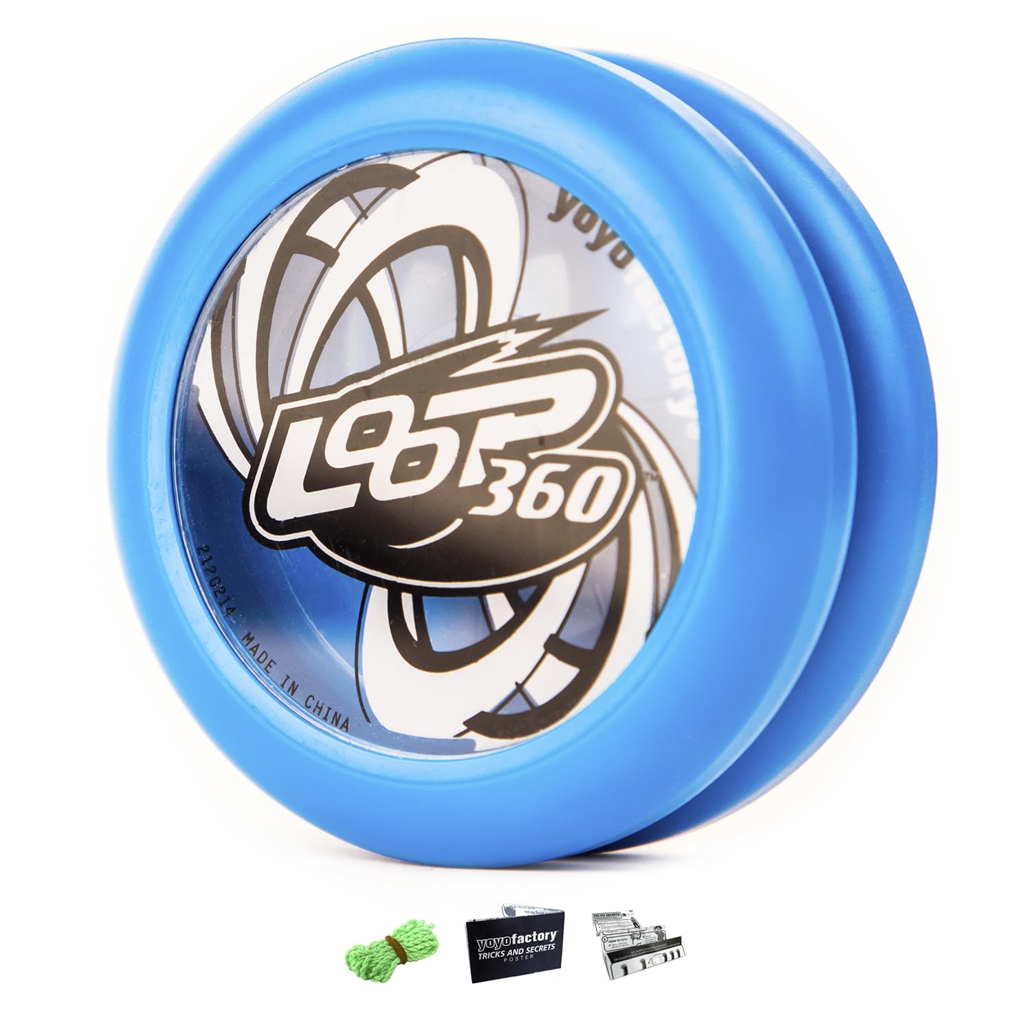 YoYo Factory Loop 360 Yo Yo – Beginner Looping Trick YoYo for Kids & Adults | Easy Return Yo-Yo for Learning Motor Skills & Classic YoYo Play - Blue