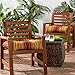 Greendale Home Fashions 20-inch Outdoor Chair Cushion (set of 2), Kinnabari Stripe