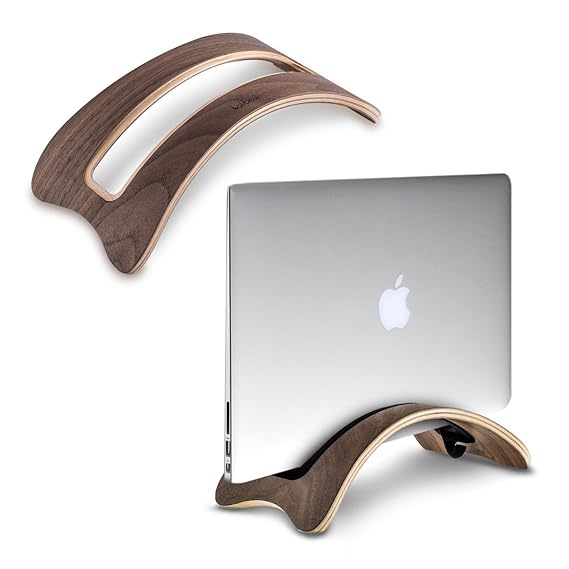 kalibri Laptop Ständer Notebook Stand - Halterung aus Holz für MacBook Air 13'' / Pro Retina 13'' / 15'' / Pro 13' / 15' Tabl