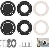 SHUJUKU 3876-3 2-7/8" Boat Self-Bailing Cockpit Mounted Scupper Valve Kit for Drain Water Repair Replacement, Cockpit Scupper Valve, Include Rubber Flapper Valve, Retainer Ring, Gasket with Screws