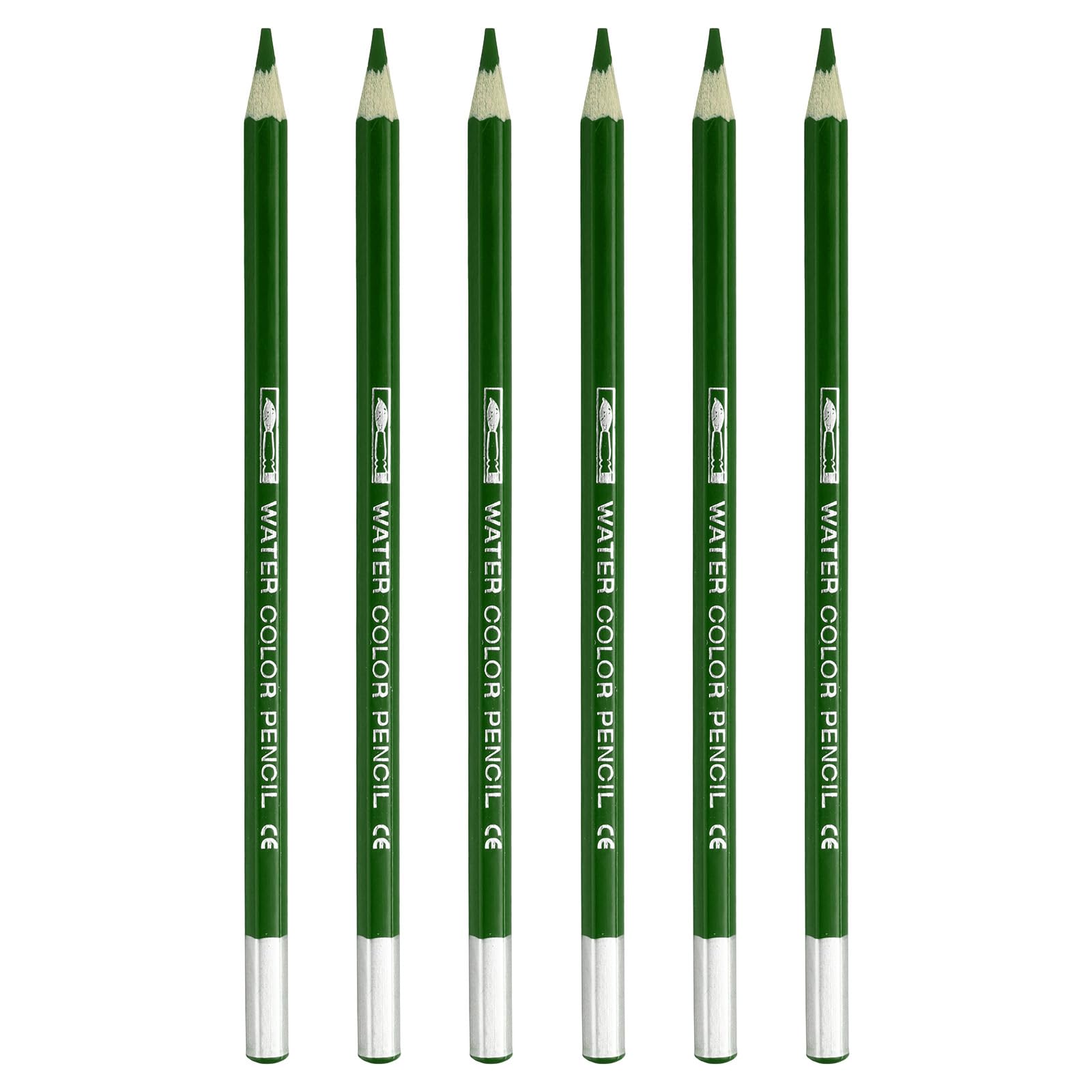 PATIKIL Watercolor Pencil, 6Pcs Water Soluble Pencils for Blending, Coloring, Sketch Drawing, Painting, Green