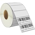 BETCKEY - 2.5" x 1" (64 mm x 25 mm) Multipurpose & Barcode Labels Compatible with Zebra & Rollo Label Printer,Premium Adhesive & Perforated [1 Rolls, 1380 Labels]