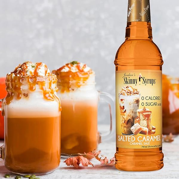 JORDANS SKINNY SYRUPS JORDAN SKINNY SYRUP SUGAR FREE SALTED CARAMEL,ONE 25.4 OUNCE BOTTLE