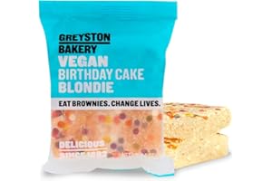 Greyston Bakery Birthday Cake Blondie - Gourmet Food Gift - Preservative Free Certified Kosher - 1 unit Individually Wrapped 2.5 oz