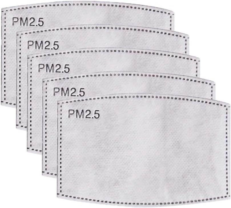 Pm2.5 Filter 5 Layers Protective Filter Activated Carbon Filter Mask Universal Filter Face Mask Filters Face Mask Breathing Insert 10 Piece