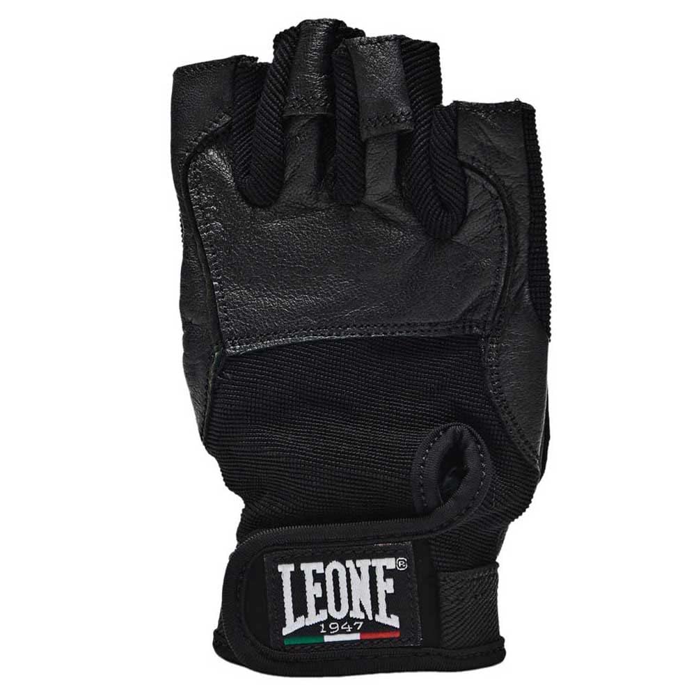 LEONE 1947, Gym Gloves, Unisex Adult, Black, S, AB713