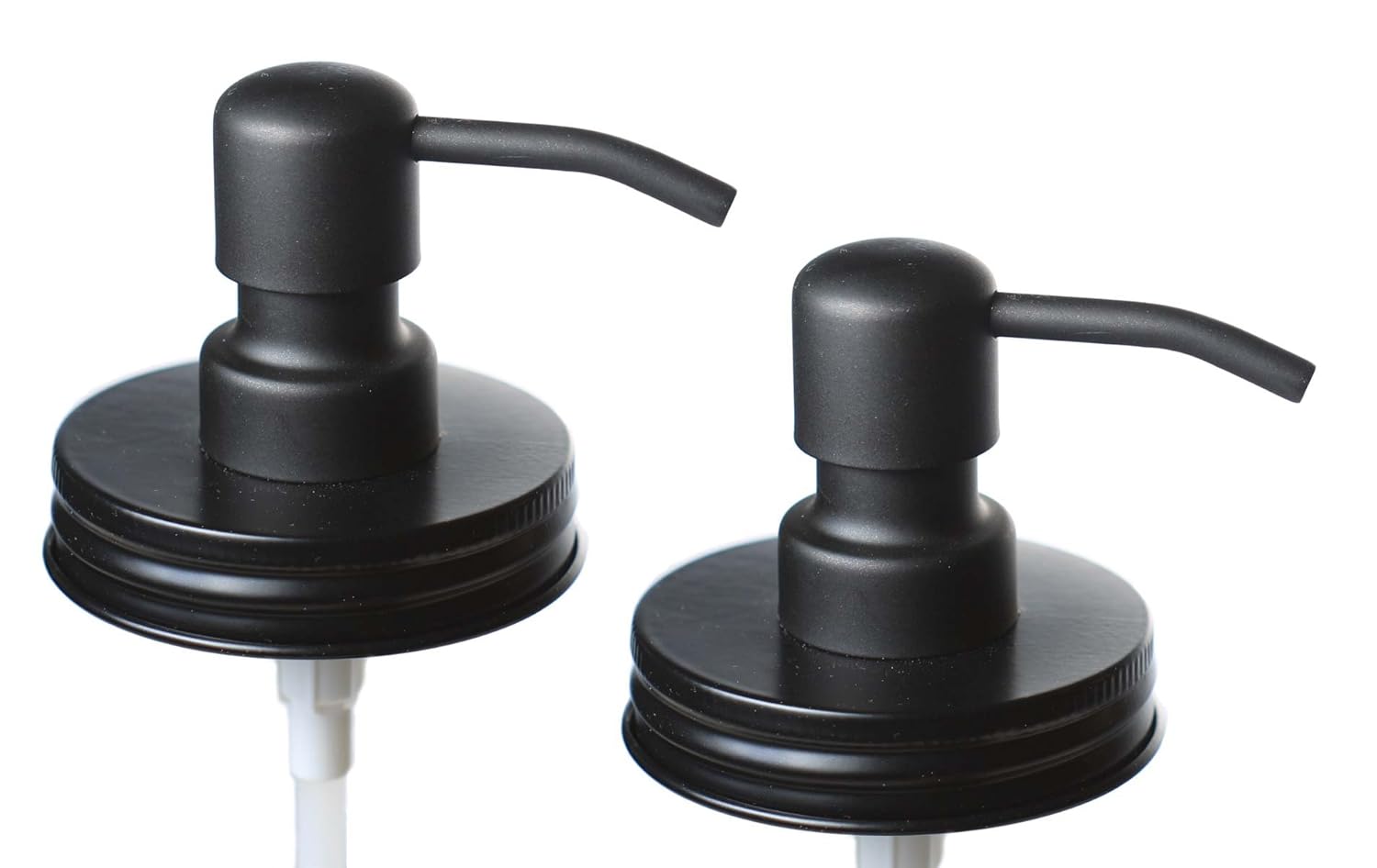 Jarmazing Products Black Mason Jar Soap Dispenser Lids - Two Pack – Made from Rust Proof Stainless Steel