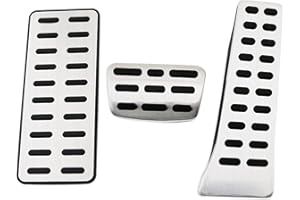 MYMOCCY NO Drill Gas Fuel Brake Foot Rest Pedal Cover for Compatible with Hyundai Tucson Sonata Palisade G70, KIA Sportage Stinger Sorento Optima Cadenza Accessories (at)