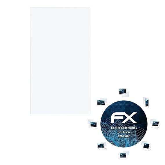 atFoliX Schutzfolie kompatibel mit Xomax XM-VW05 Folie, ultraklare FX Displayschutzfolie (3X)