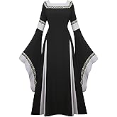 Zhitunemi Medieval Dress for Women Costumes: Renaissance Dresses Halloween Costumes Woman 2025 - Renaissance Festivals Fairs