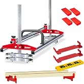 Zozen Chainsaw Mill with Lumber Guide Brackets, 3 Adjustable Sizes | Fits 14"-36" Planking Milling Bar, Portable Sawmill Kit with Comfort Handle, Cutting Guide Set for Builder and Woodworker
