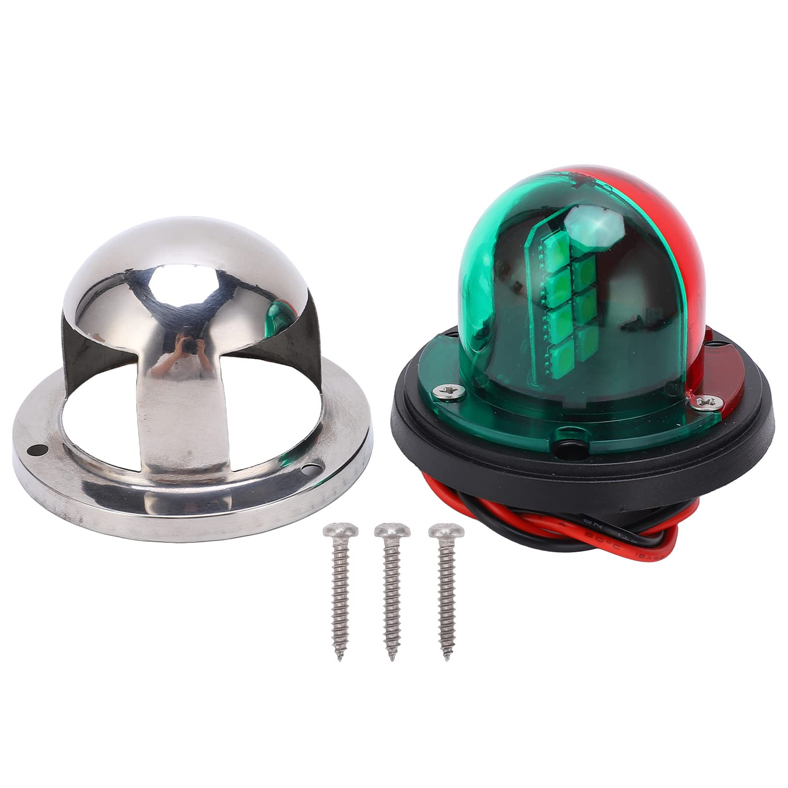 DEWIN Navigation Light, Signal Light Boat Marine 12V LED Navigation Lights Red Green Boat Lights Marine Sailing Signal Lamp for Ship Yacht