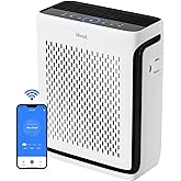 LEVOIT Air Purifiers for Home Large Room Bedroom Up to 1110 Ft² with Air Quality and Light Sensors, Smart WiFi, Washable Filt