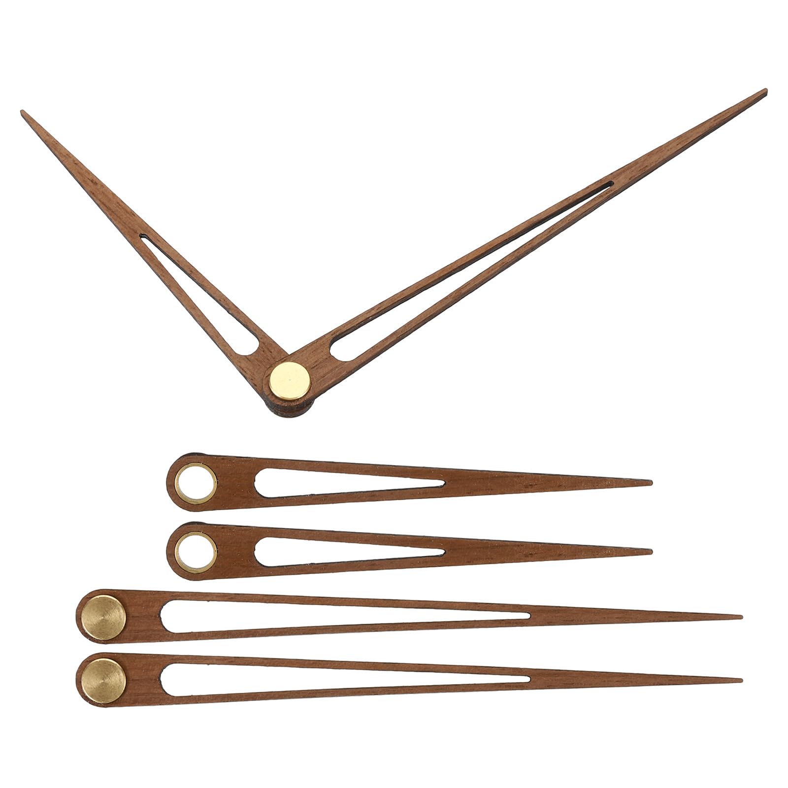 PATIKIL Replacement Clock Hands Kit, 3 Set Wooden Clock Mechanism Movement Wall Clock Hands Parts Replacement for 10 Inch Wall Clock Repair DIY Home Art Decor, F1