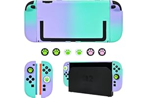 DLseego Protective Hard Case for Nintendo Switch 2 (2025), PC Grip Cover for Joy Con, Detachable JoyCon Controller Protectors