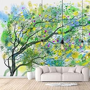 Wall Murals for Bedroom Abstract Great Tree Removable Wallpaper Peel and Stick Wall Stickers - 66x96 inches
