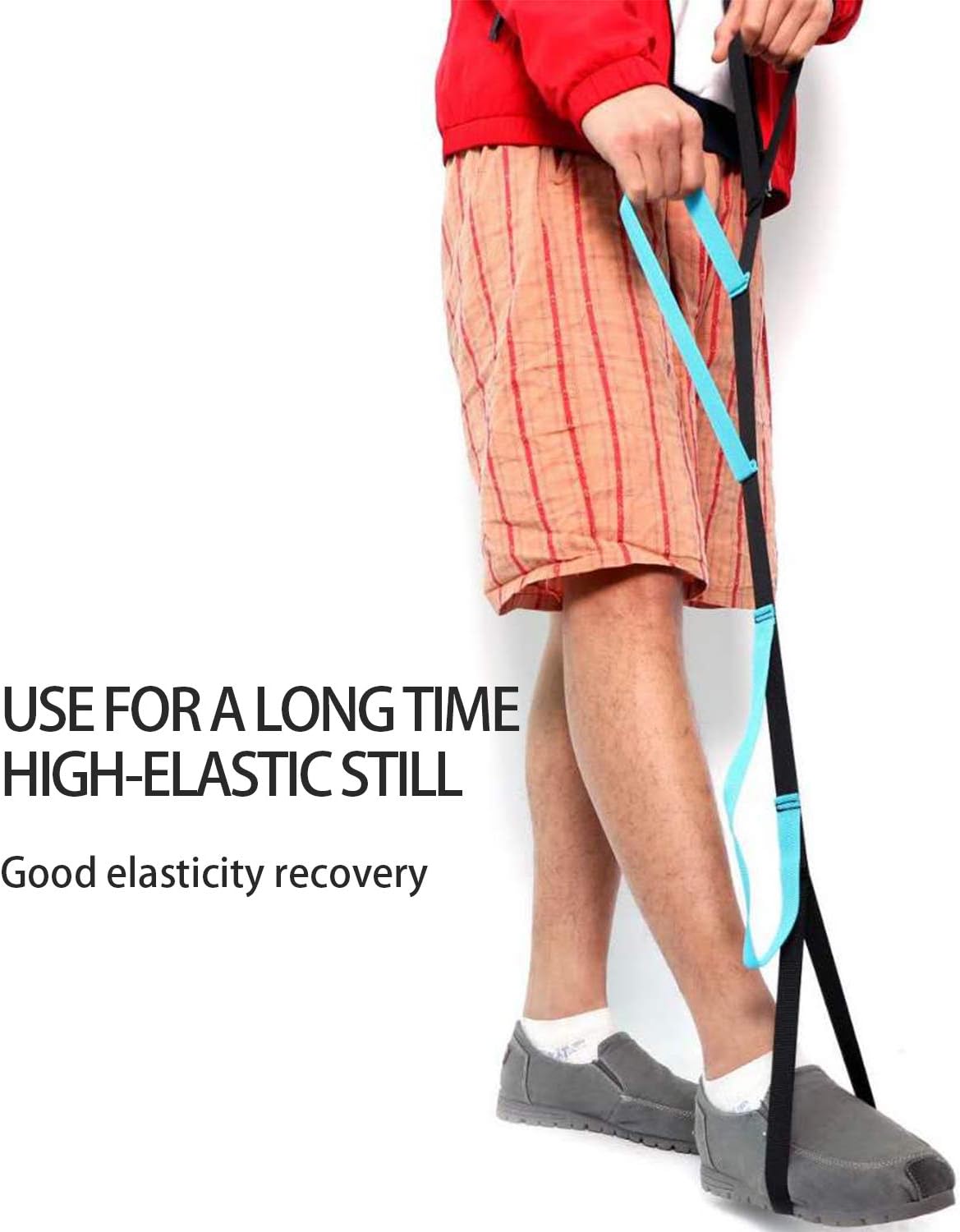 Leg &Thigh Lifter | 40 Inches Rigid Foot Lifter & Hand Grip for Elderly, Handicap, Disability,Nylon Liting Strap for Wheelchair, Bed, Car, Couch, Hip & Knee Replacement (1): Health & Personal Care