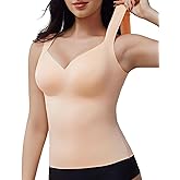 USEASY Sleeveless Shapewear for Women Shaper Tanks for Women Shapewear Tops Wide Strap Tank Top Slimming Bodysuit