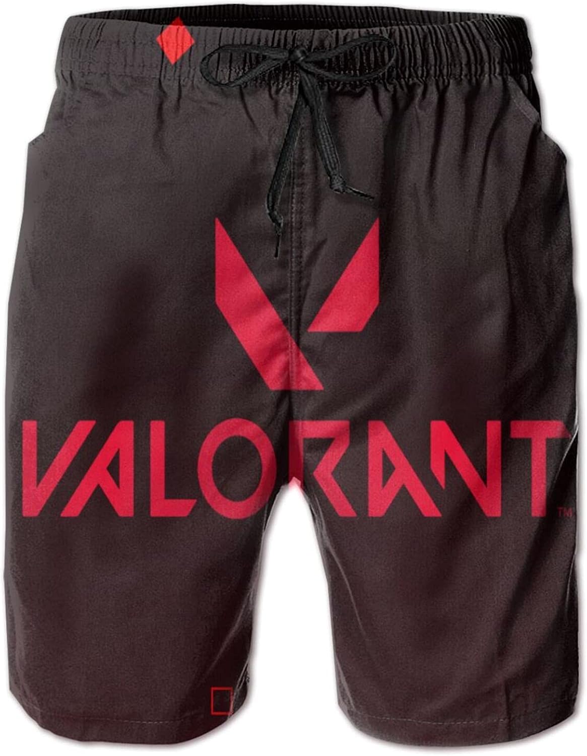 PANKAO Game Valorant Cubes Teens Swim Trunks Quick Dry Retro Beach